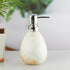 Ceramic Soap Dispenser handwash Pump for Bathroom, Set of 1, Stone (10312)