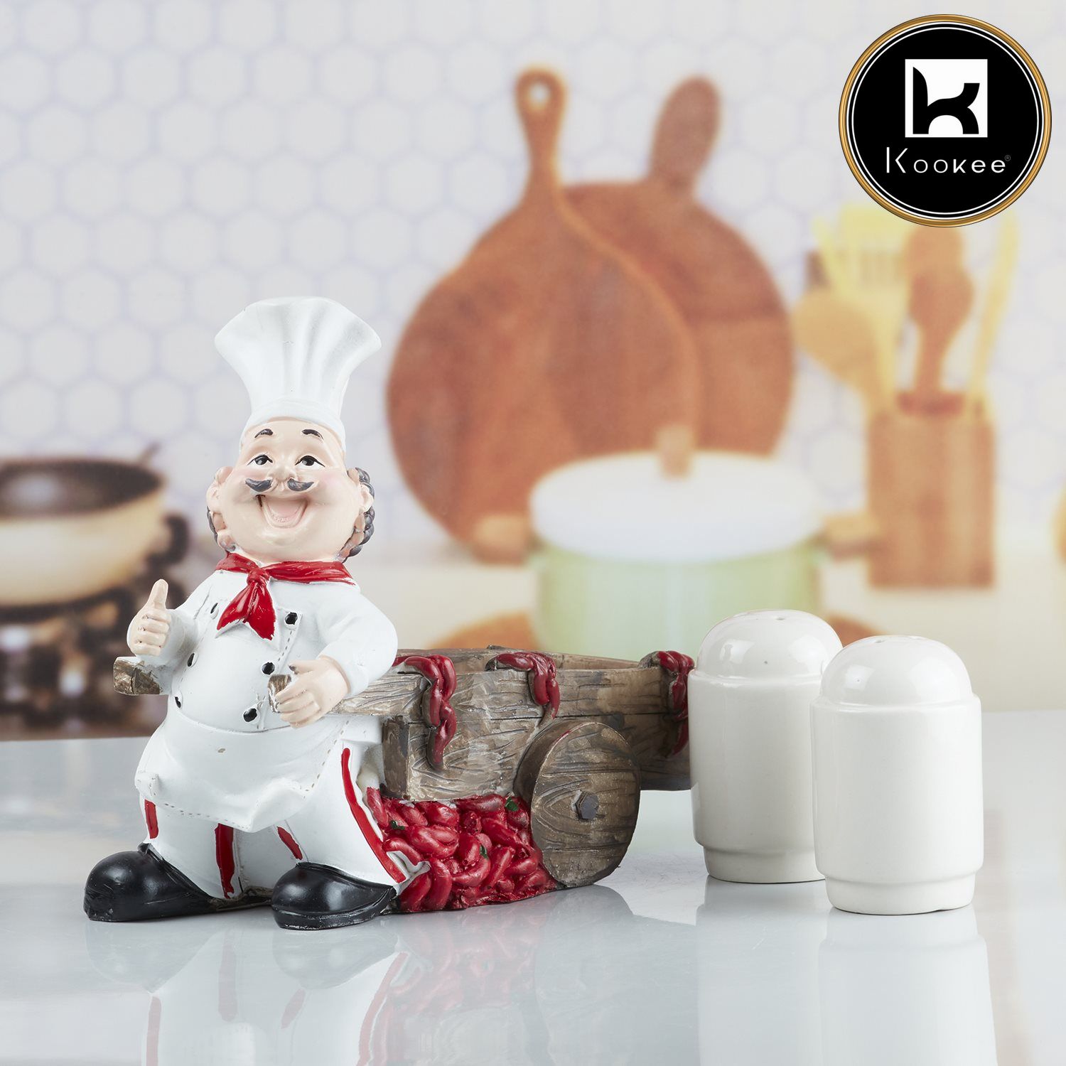 Kookee Salt and Pepper Sets, White, ART10342