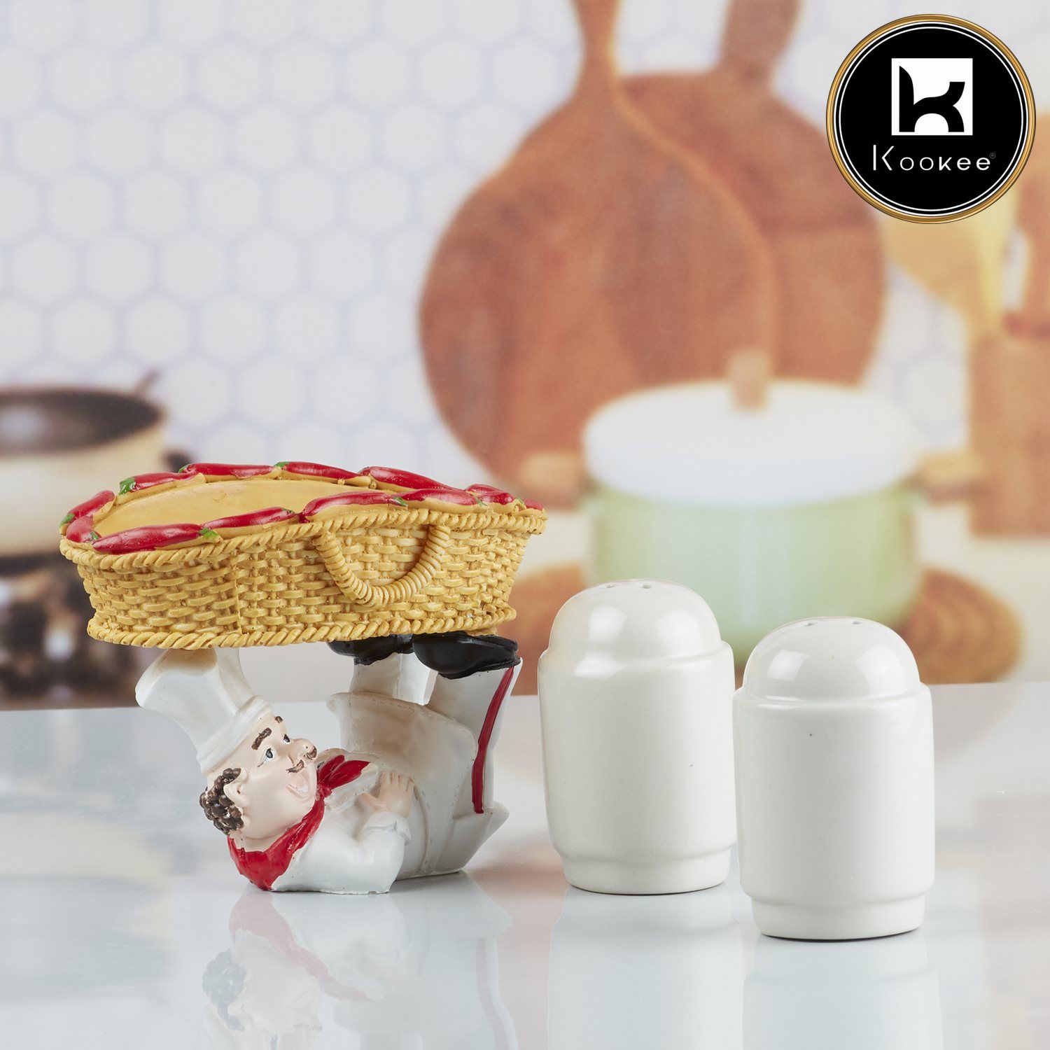 Kookee Salt and Pepper Sets, White, ART10343