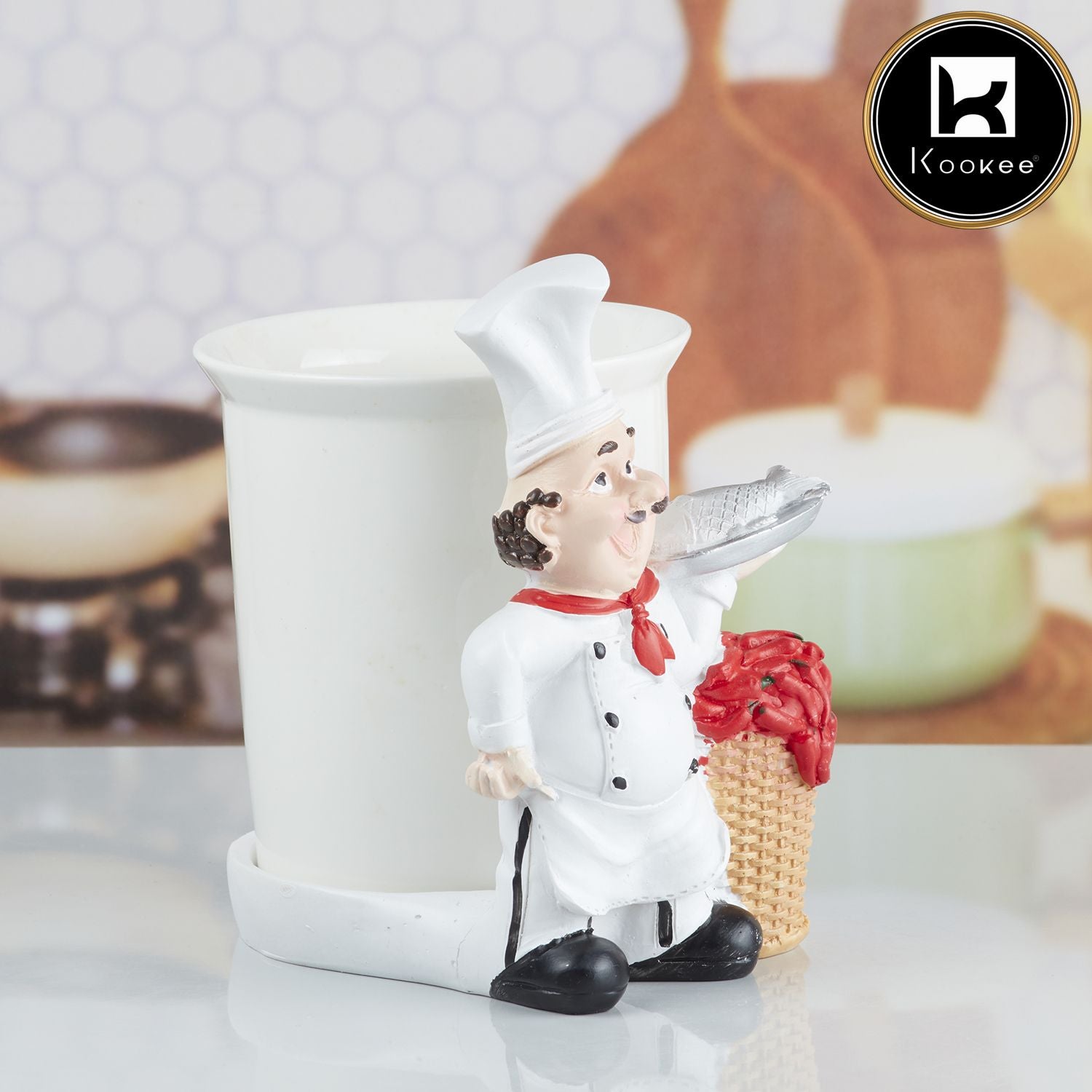Kookee Spoon Stand, White, ART10352