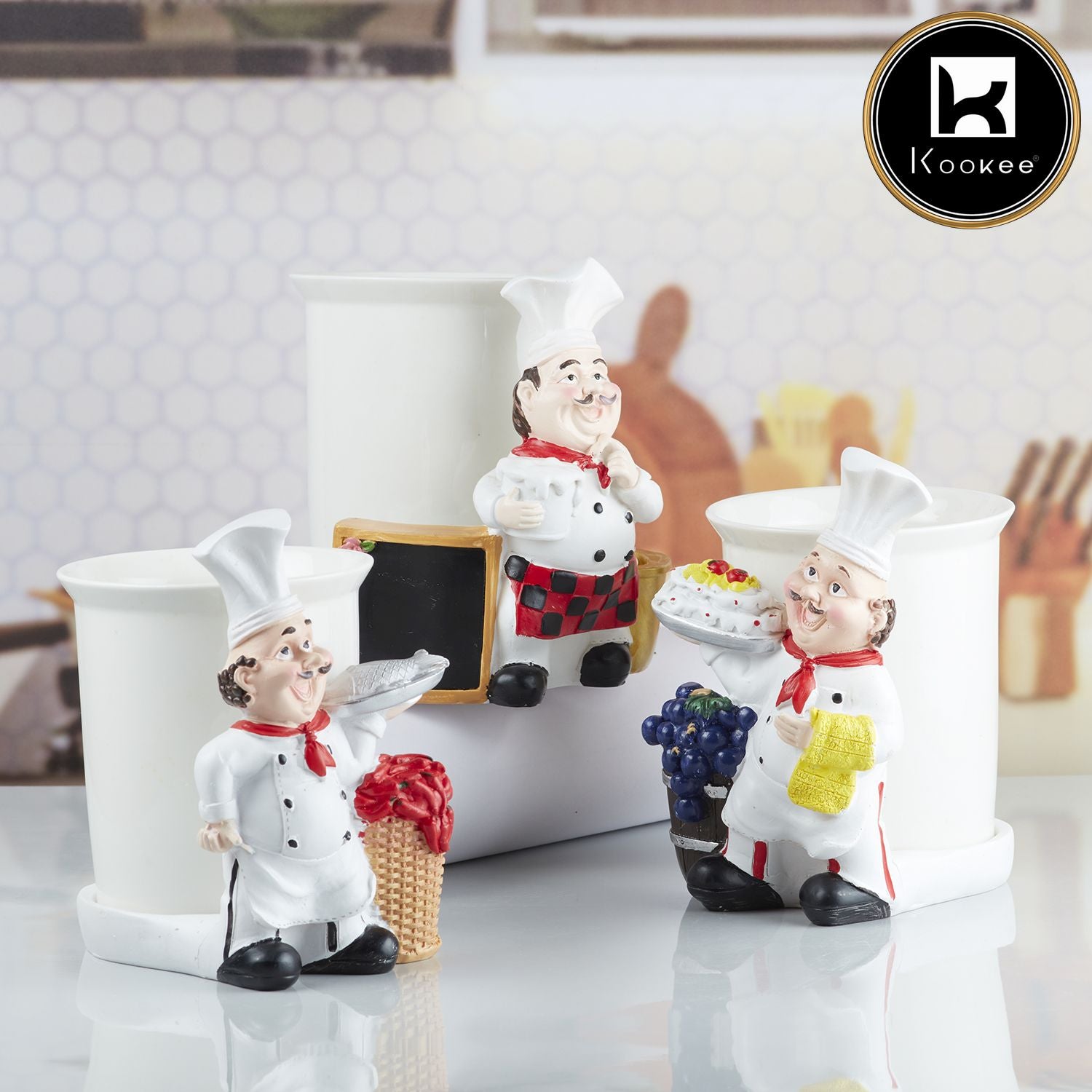 Kookee Spoon Stand, White, ART10352