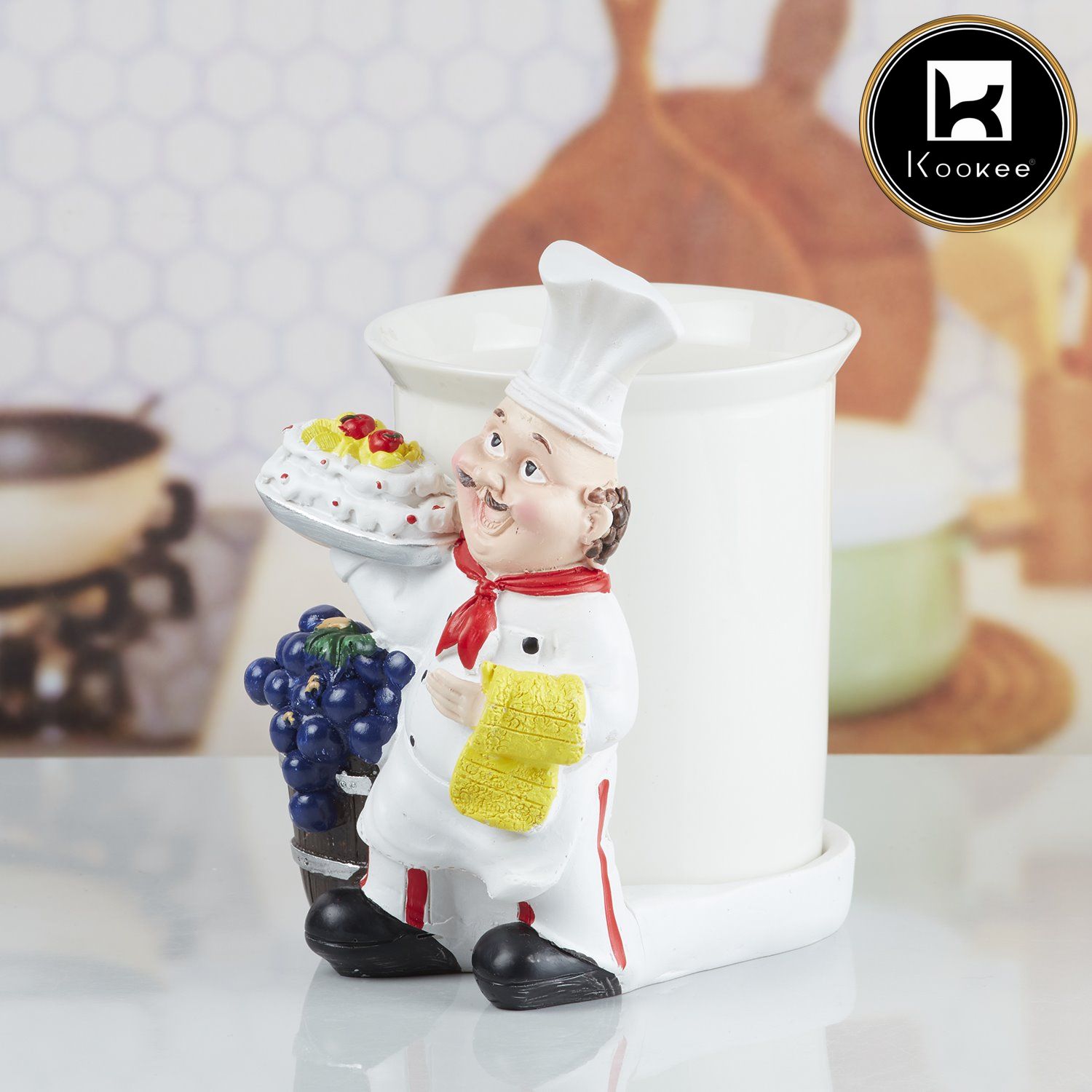 Kookee Spoon Stand, White, ART10353