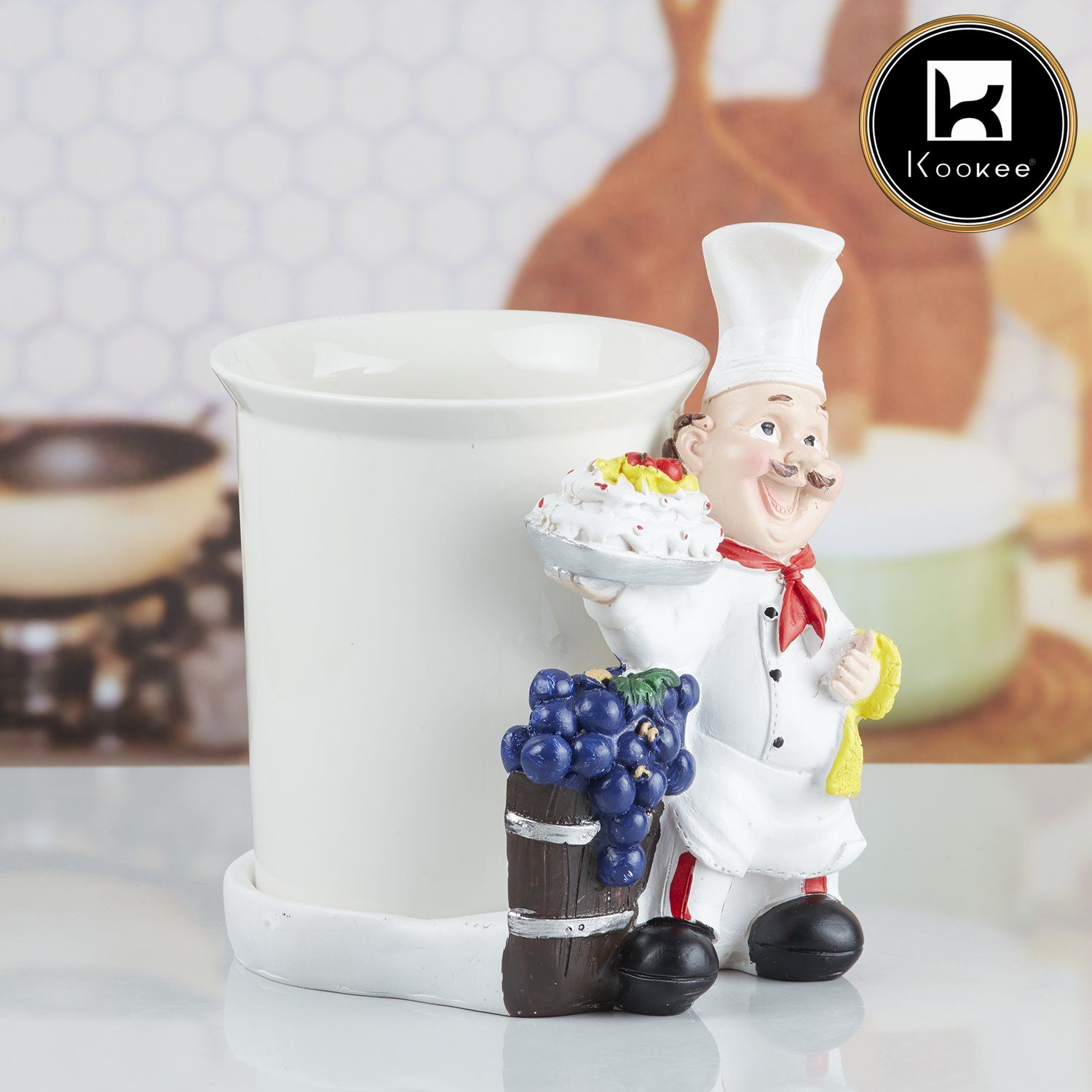 Kookee Spoon Stand, White, ART10353