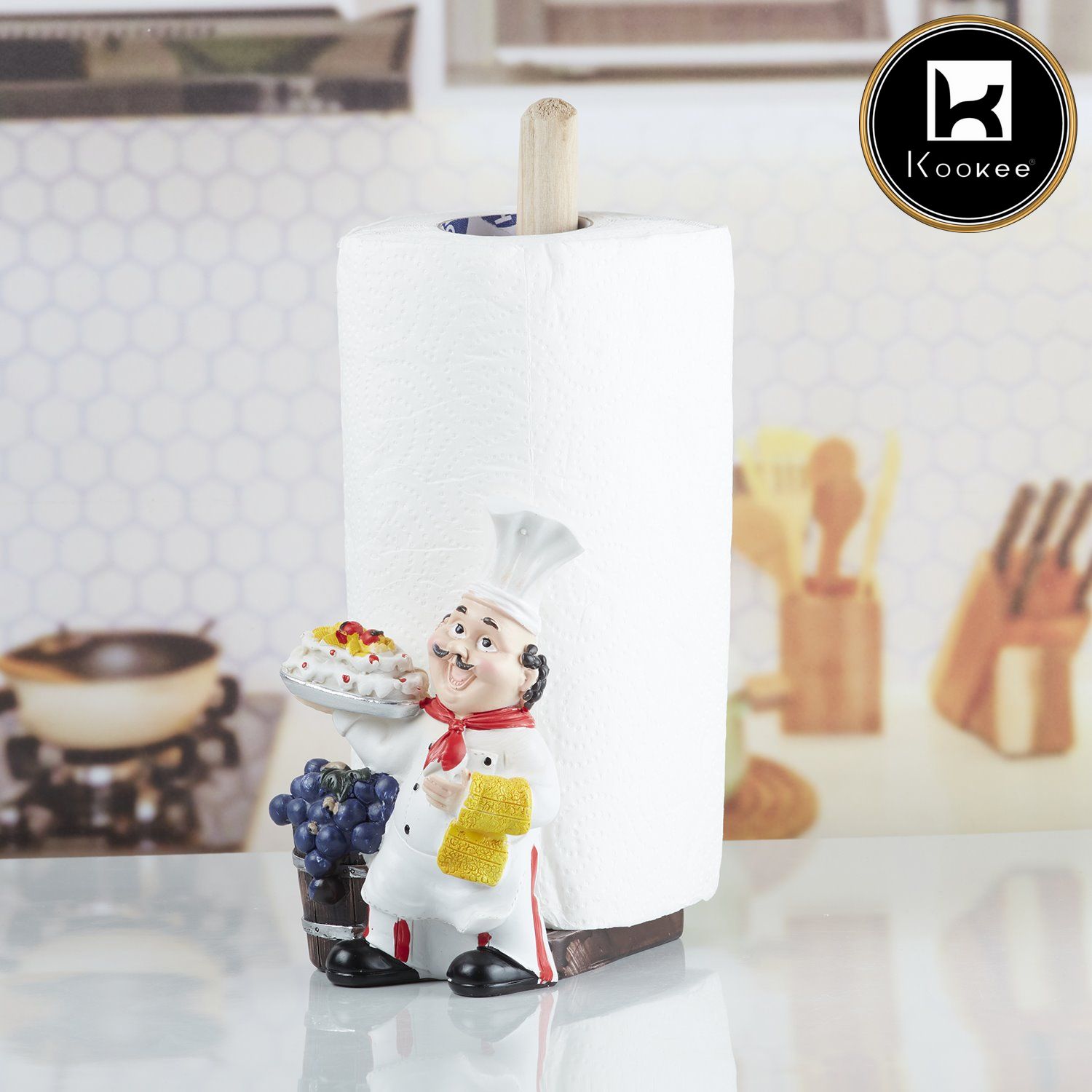 Kookee Tissue Holders, White, ART10355
