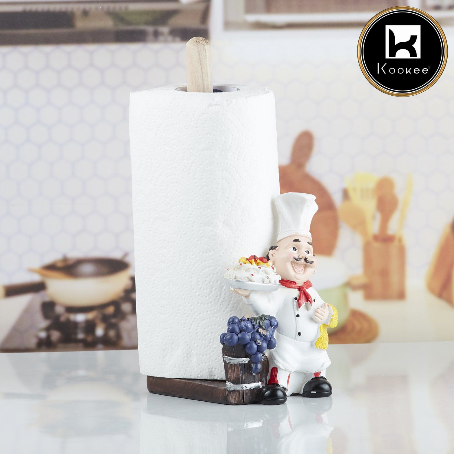 Kookee Tissue Holders, White, ART10355