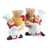 Polyresin Chef Toothpick holder tabletop, Set of 2 (10365)