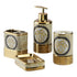 Ceramic Bathroom Set of 4 with Soap Dispenser (10370)