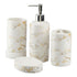 Ceramic Bathroom Set of 4 with Soap Dispenser (10389)