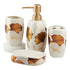 Ceramic Bathroom Set of 4 with Soap Dispenser (10397)