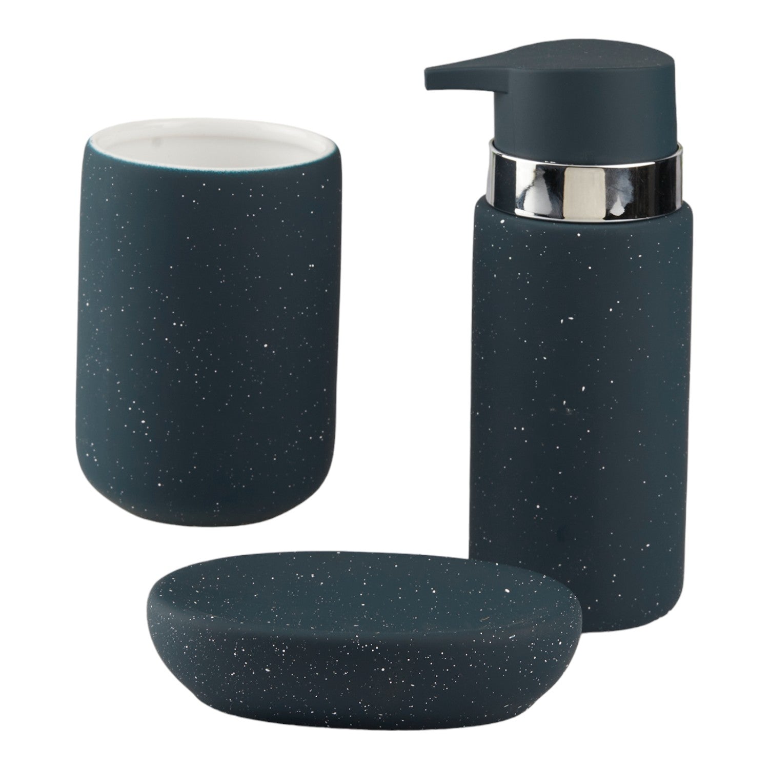 Kookee Ceramic Bathroom Sets, Blue, ART10444