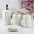 Ceramic Bathroom Accessories Set of 4 Bath Set with Soap Dispenser (9899)