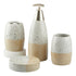 Ceramic Bathroom Set of 4 with Soap Dispenser (10479)