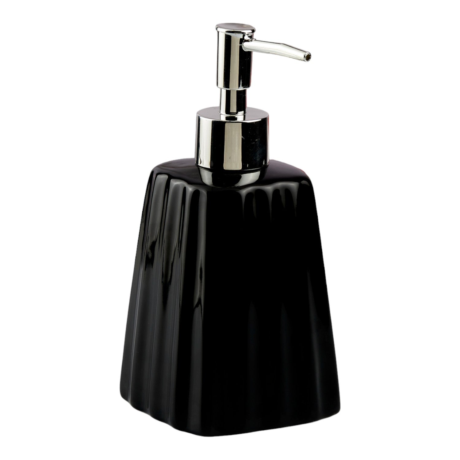 Ceramic Soap Dispenser for handwash for Bathroom, Black (V-CSD-037)