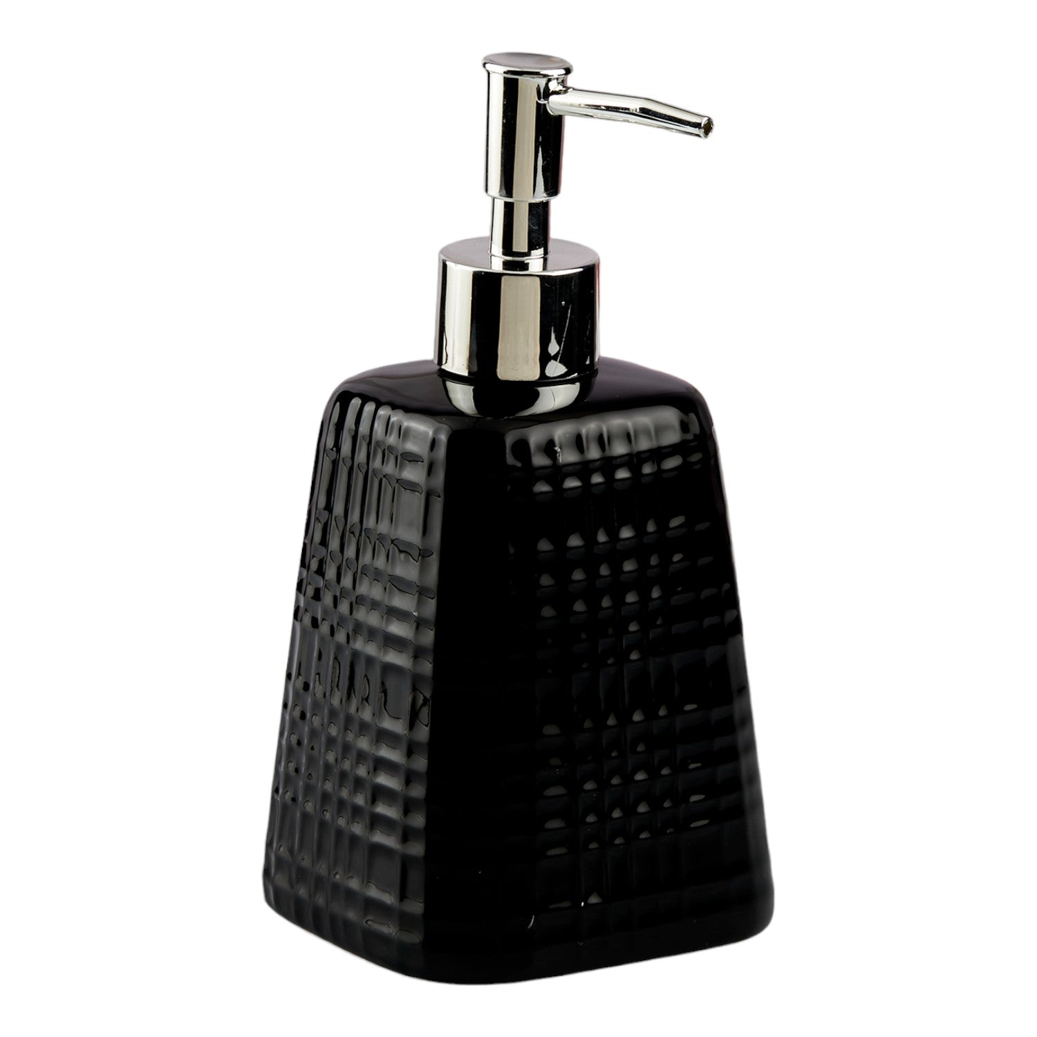 Ceramic Soap Dispenser for handwash for Bathroom, Black (V-CSD-037)