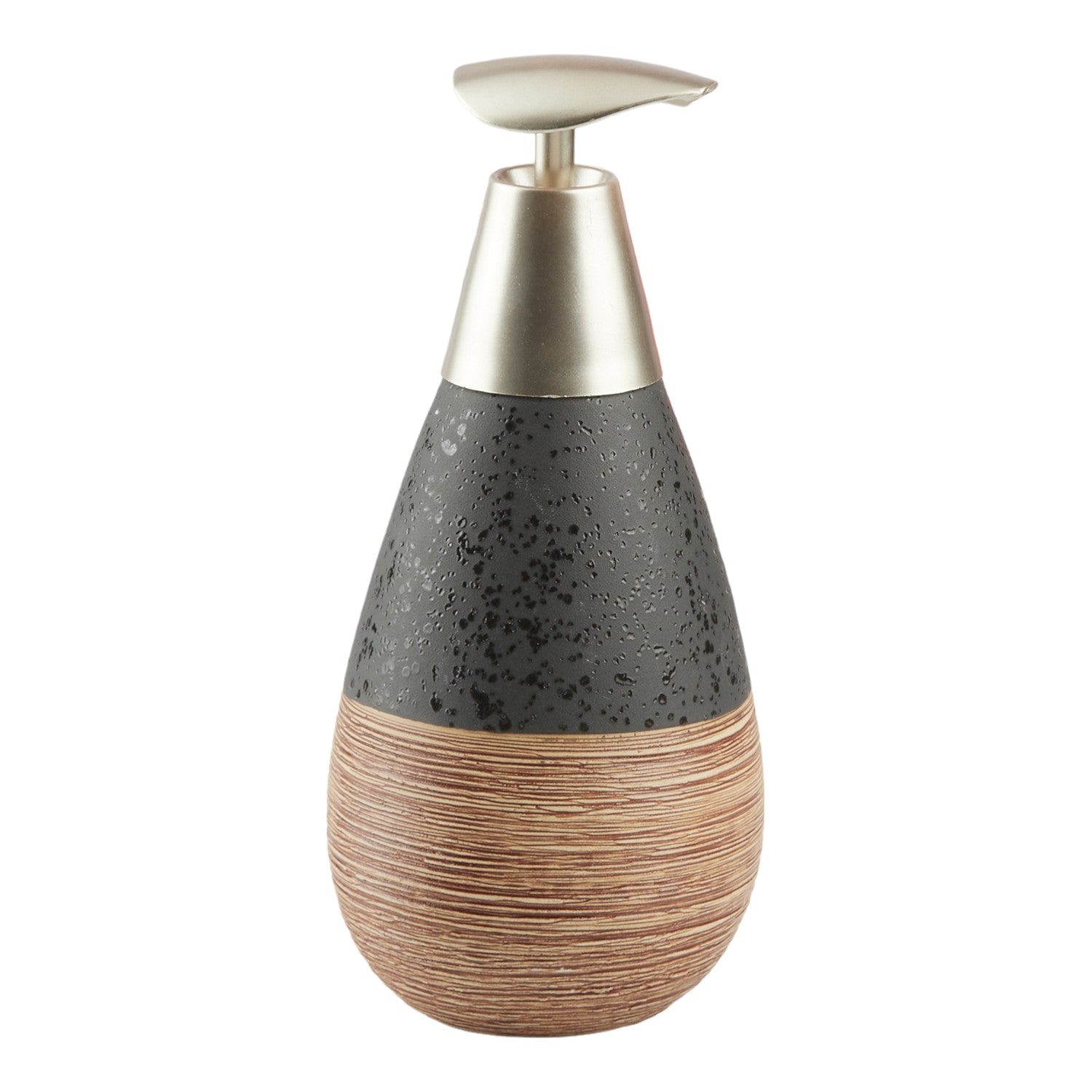 Ceramic Soap Dispenser for handwash for Bathroom, Black, (Set of 1) (10605)