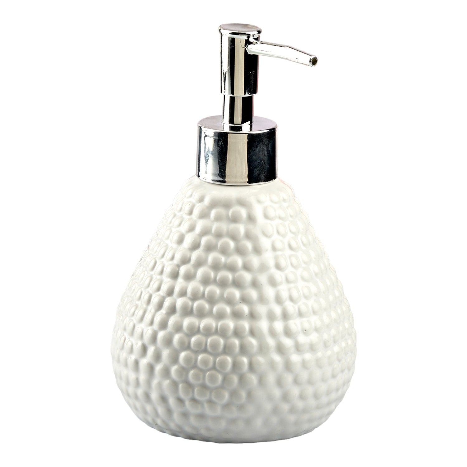 Ceramic Soap Dispenser for handwash for Bathroom, White, (Set of 1) (10607)