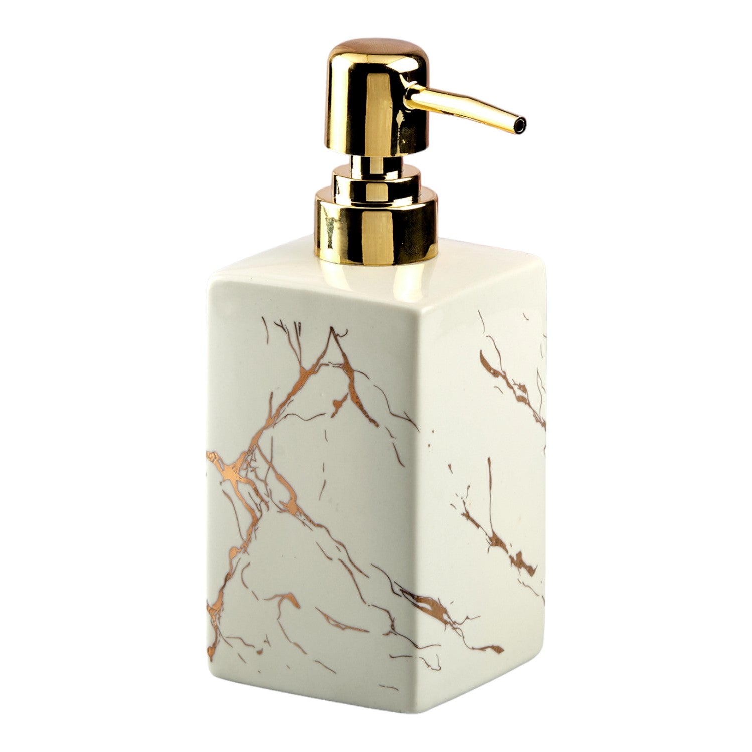 Kookee Ceramic Soap Dispensers, White, ART10620