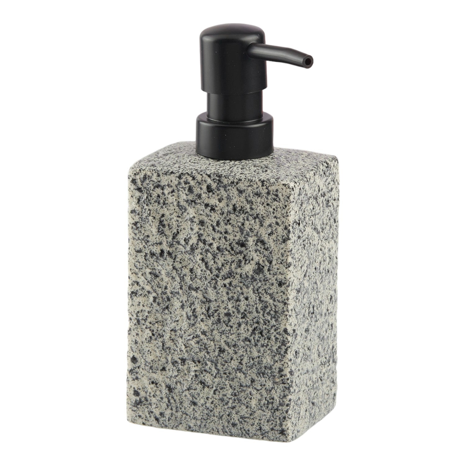 Ceramic Soap Dispenser for handwash for Bathroom, Grey, (Set of 1) (10622)