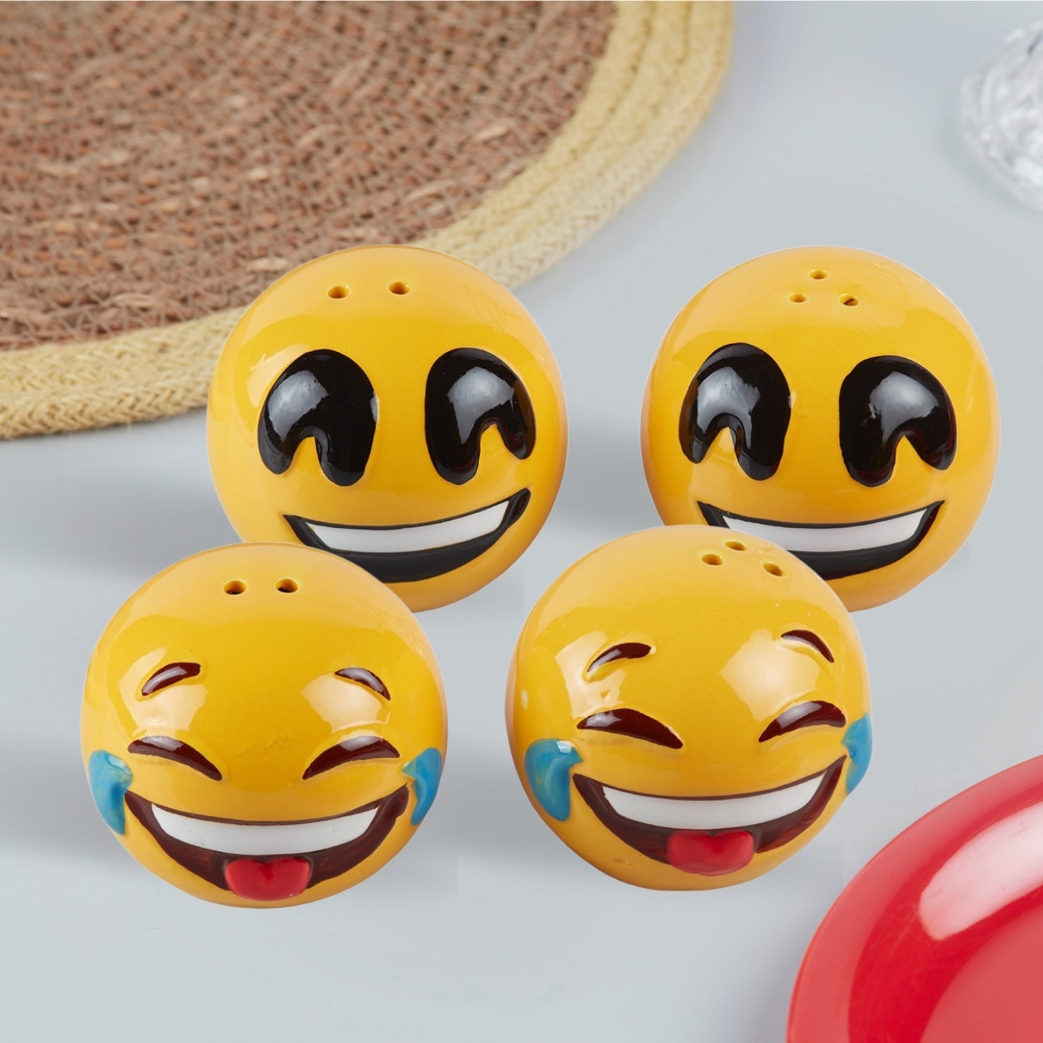 Ceramic Salt Pepper Container Set (10183)