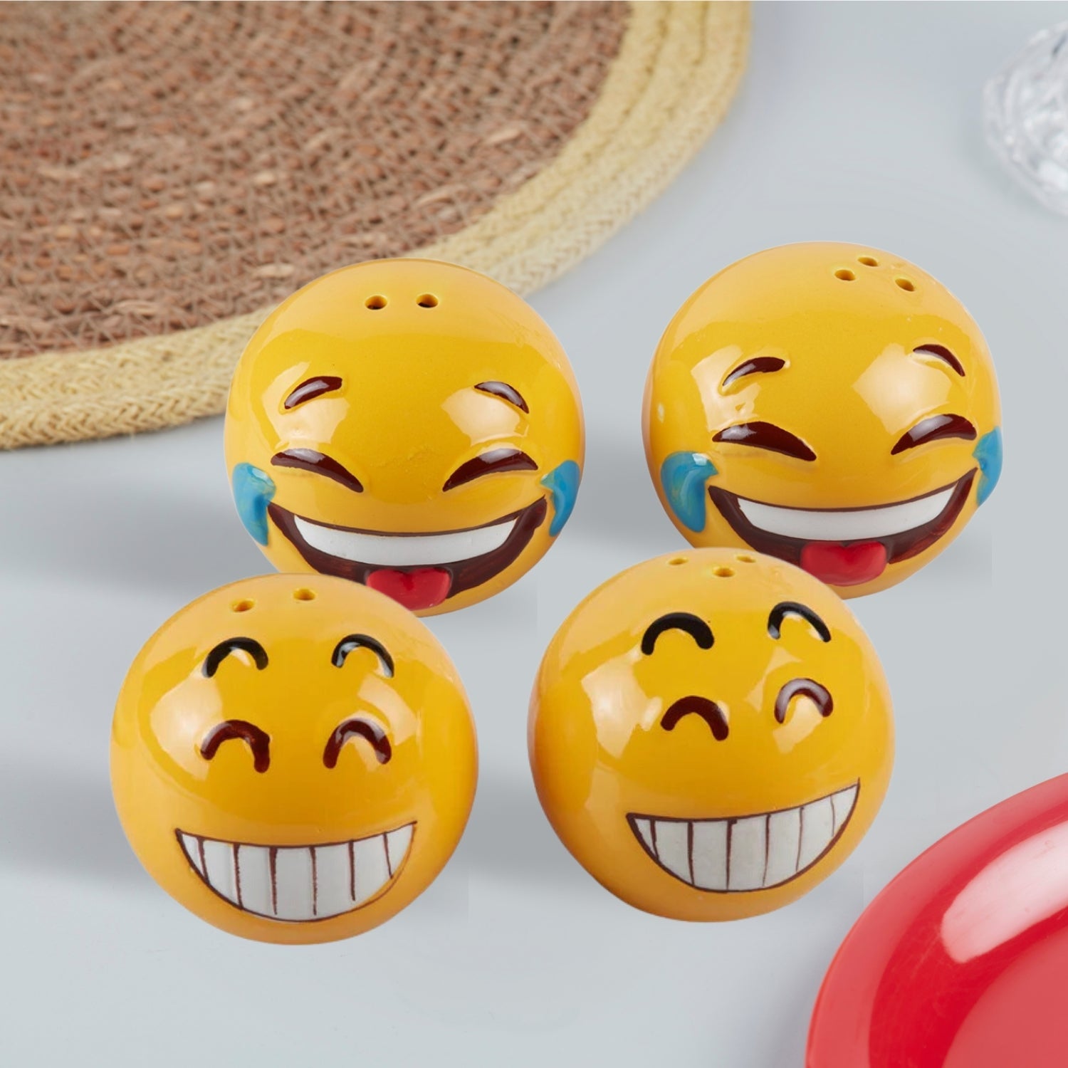 Ceramic Salt Pepper Container Set (10183)