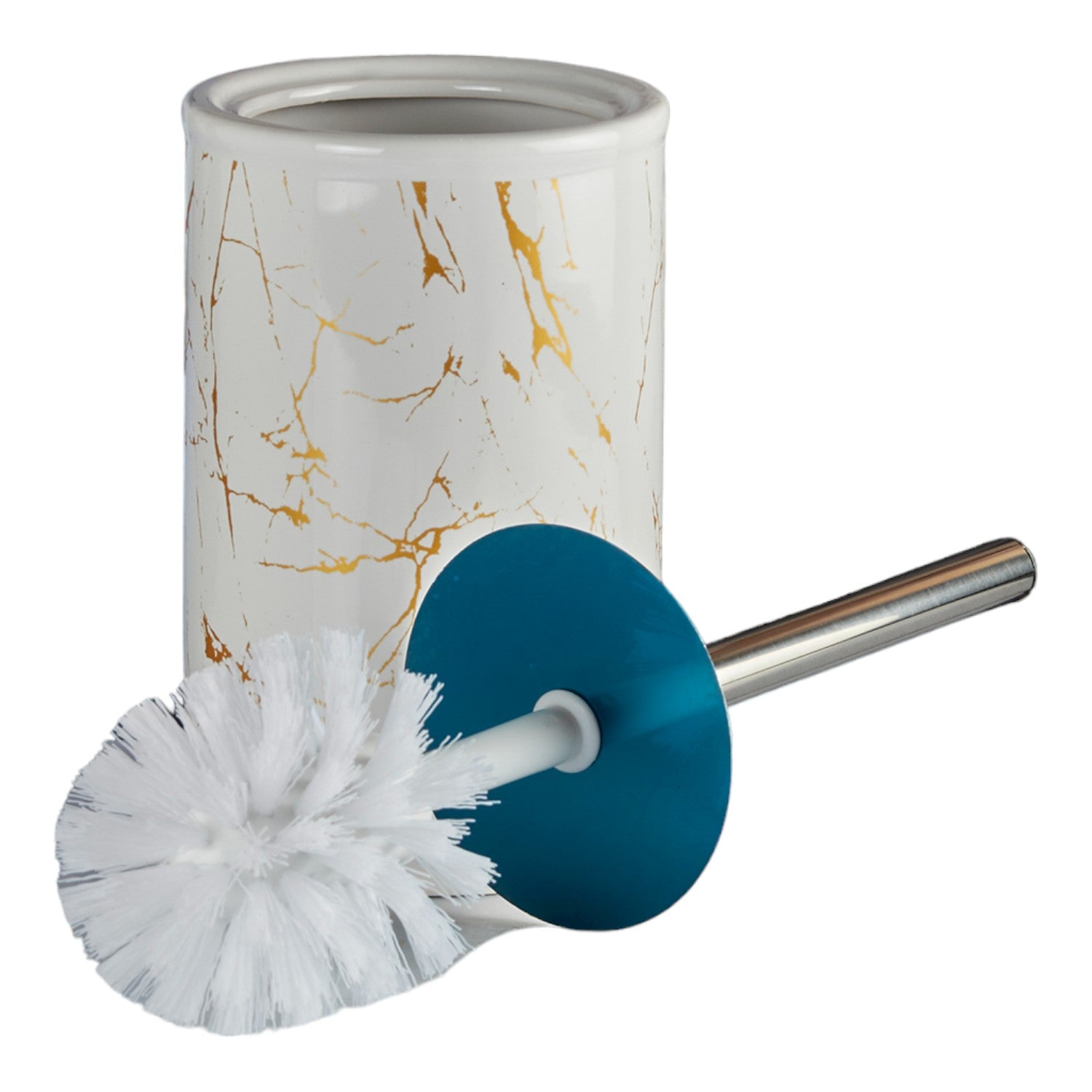 Kookee Ceramic Toilet Brush Holders, White, ART10670
