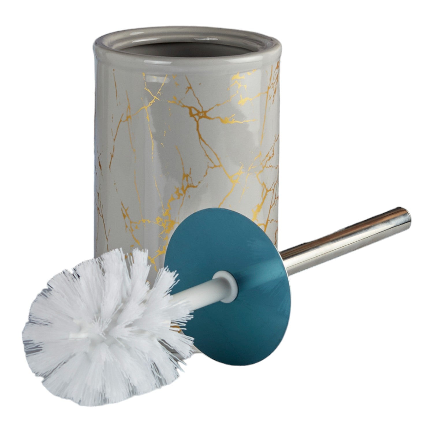 Kookee Ceramic Toilet Brush Holders, Grey, ART10671