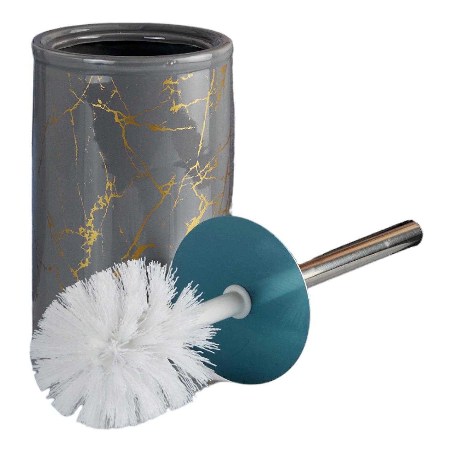 Kookee Ceramic Toilet Brush Holders, Grey, ART10672