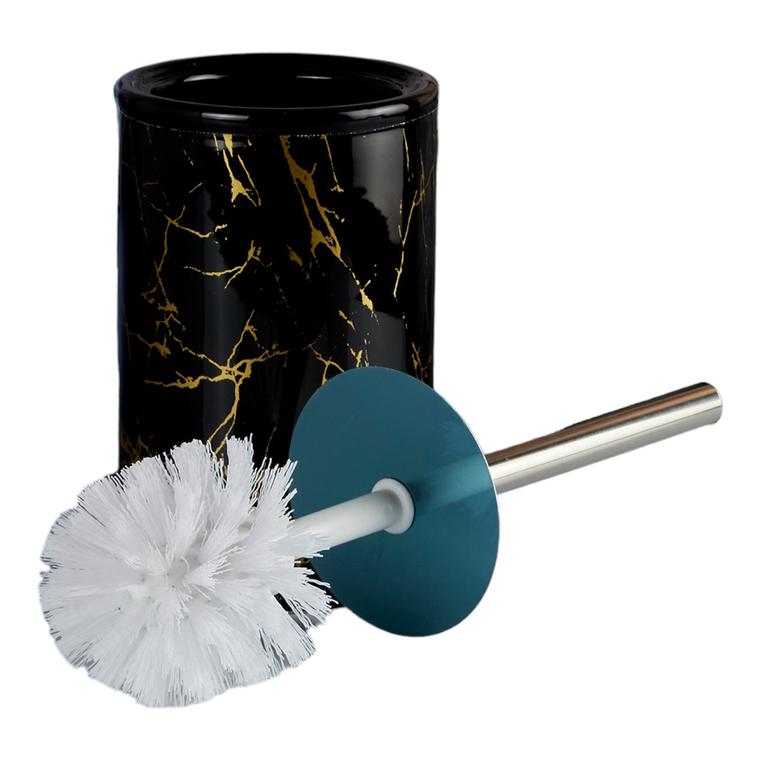 Kookee Ceramic Toilet Brush Holders, Black, ART10673