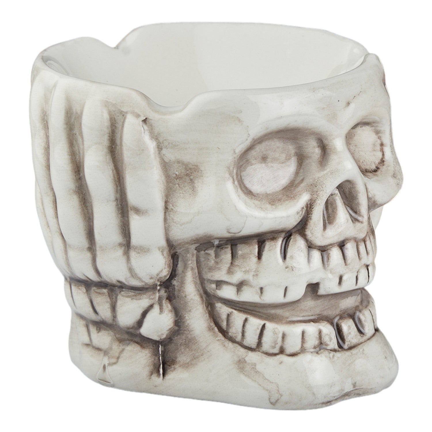 Kookee Ceramic Ashtrays, White, ART10684