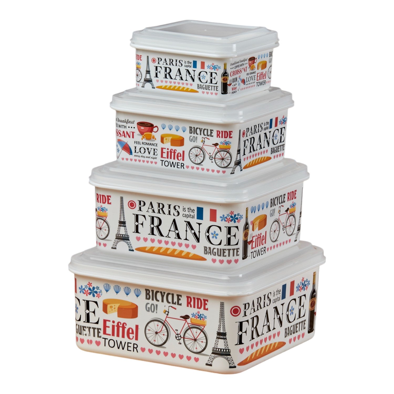 Kookee Plastic Containers, Multi, ART10685