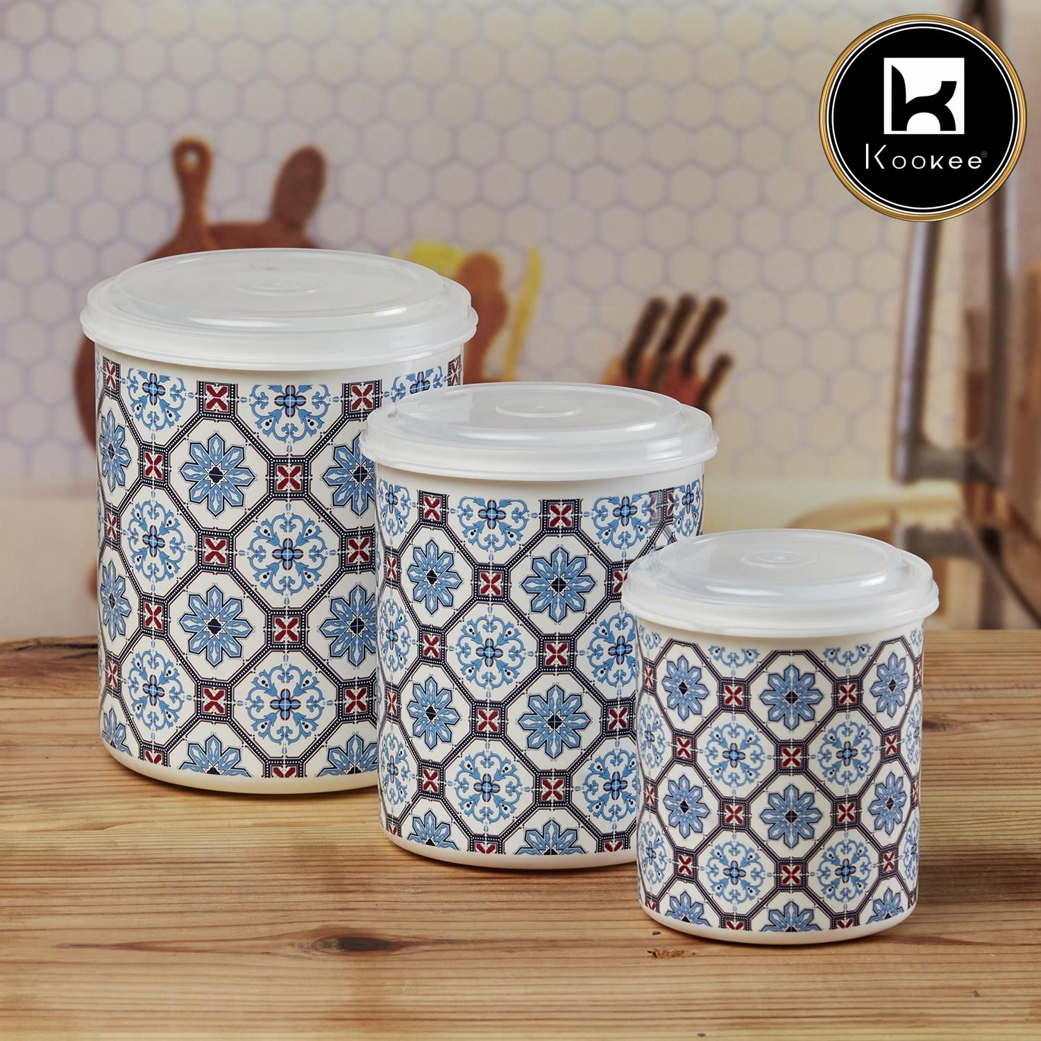 Kookee Plastic Containers, Multi, ART10687