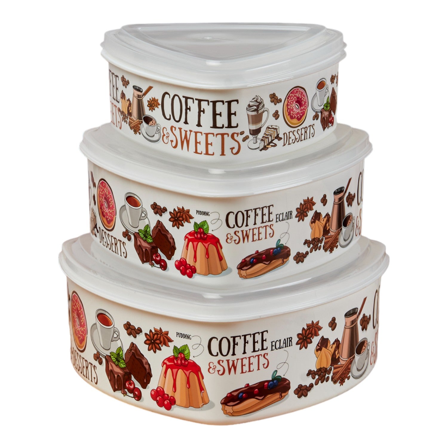 Kookee Plastic Containers, Multi, ART10695