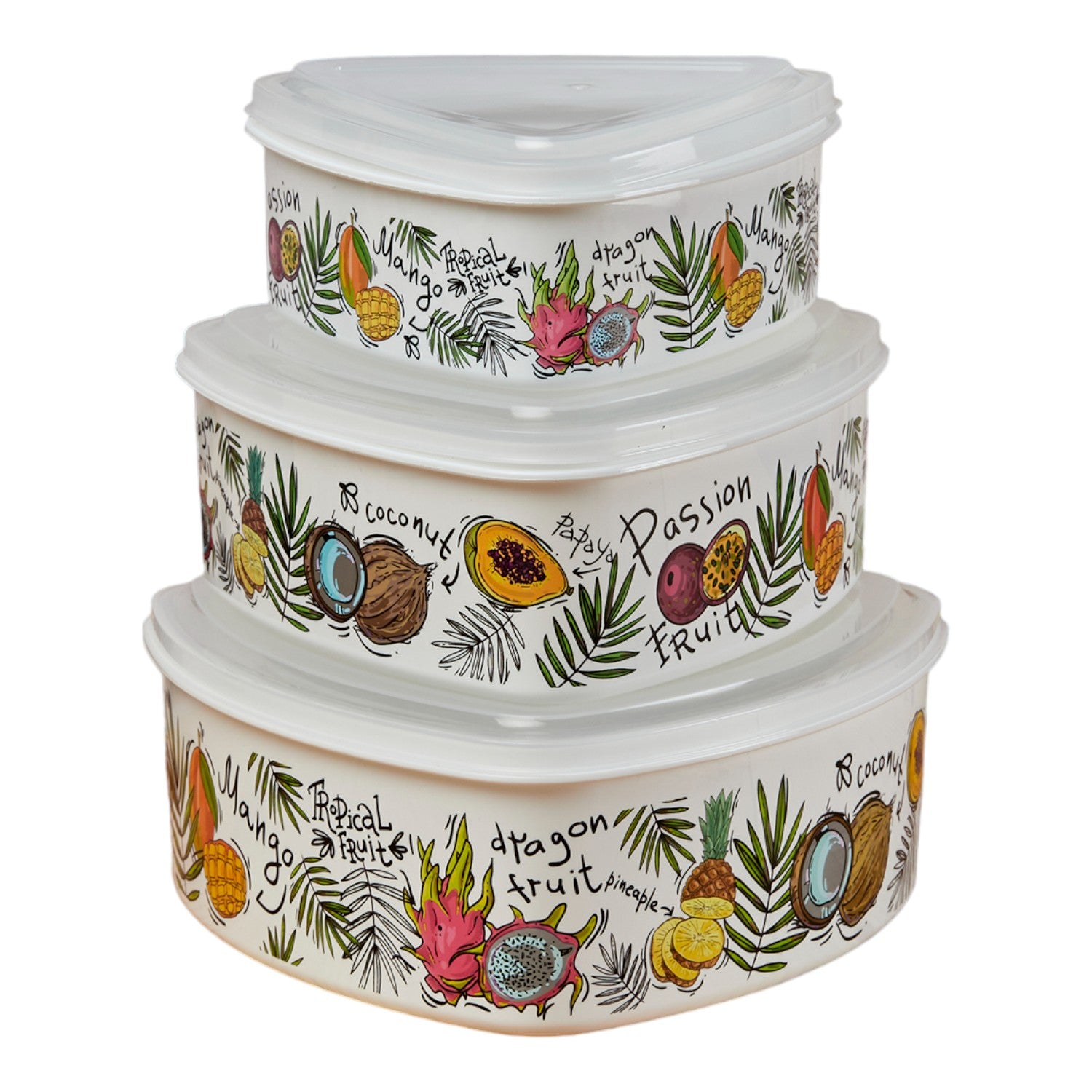 Kookee Plastic Containers, Multi, ART10696