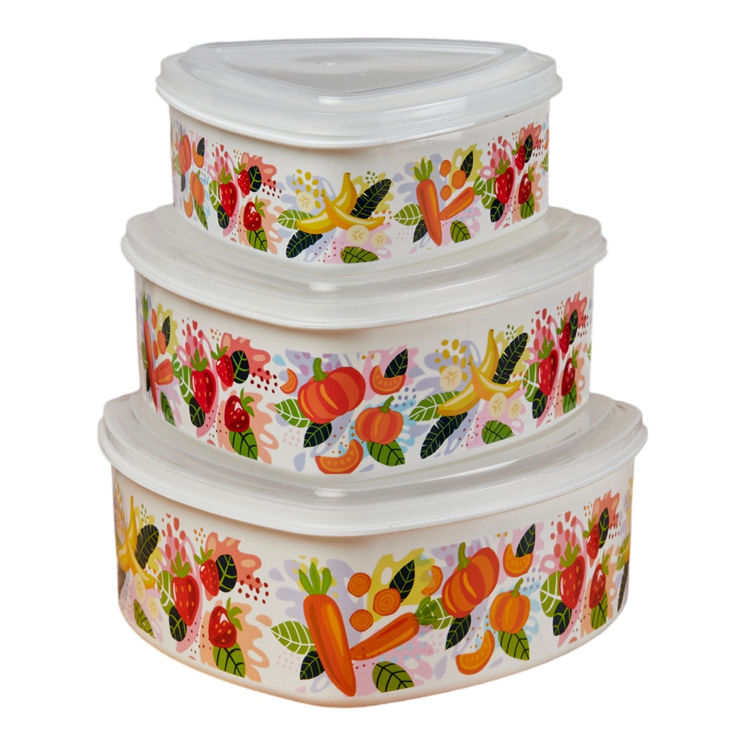 Kookee Plastic Containers, Multi, ART10697