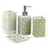 Ceramic Bathroom Set of 4 with Soap Dispenser (10724)