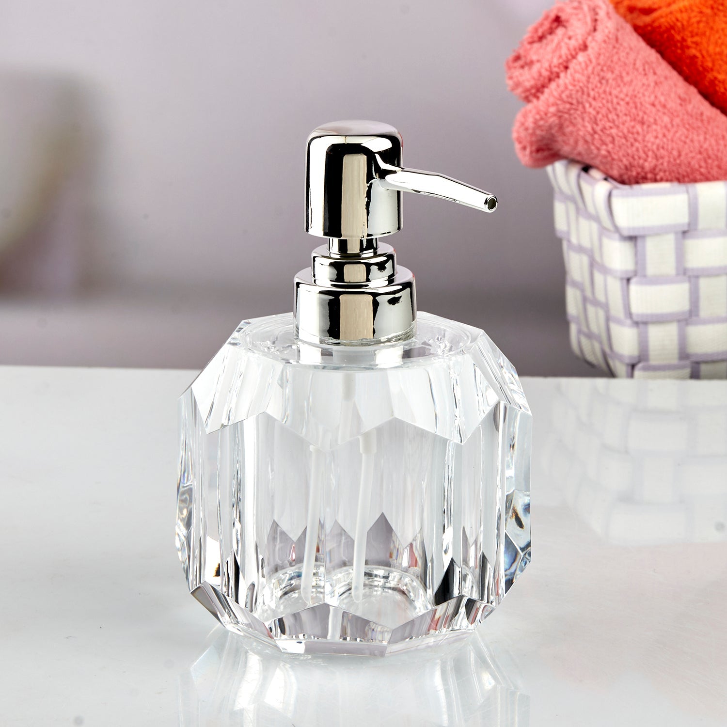 Acrylic Soap Dispenser for Bathroom handwash (10729)
