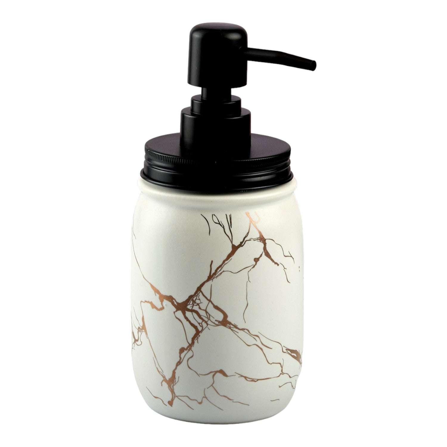 Ceramic Soap Dispenser for handwash for Bathroom, White, (Set of 1) (10736)