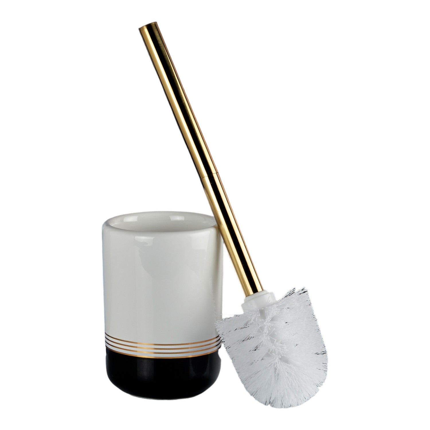 Kookee Ceramic Toilet Brush Holders, White, ART10739