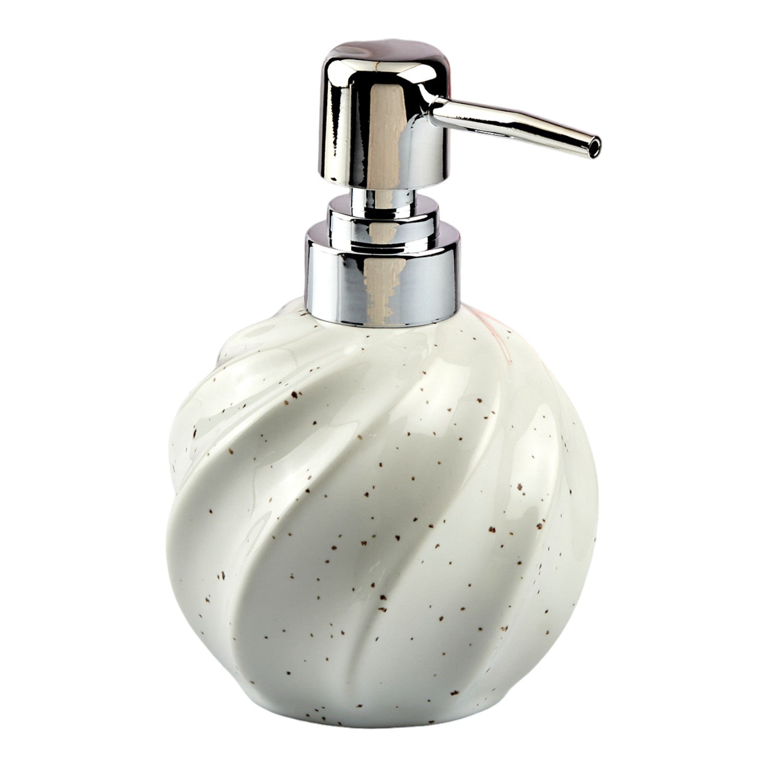 Ceramic Soap Dispenser for handwash for Bathroom, White, (Set of 1) (10741)