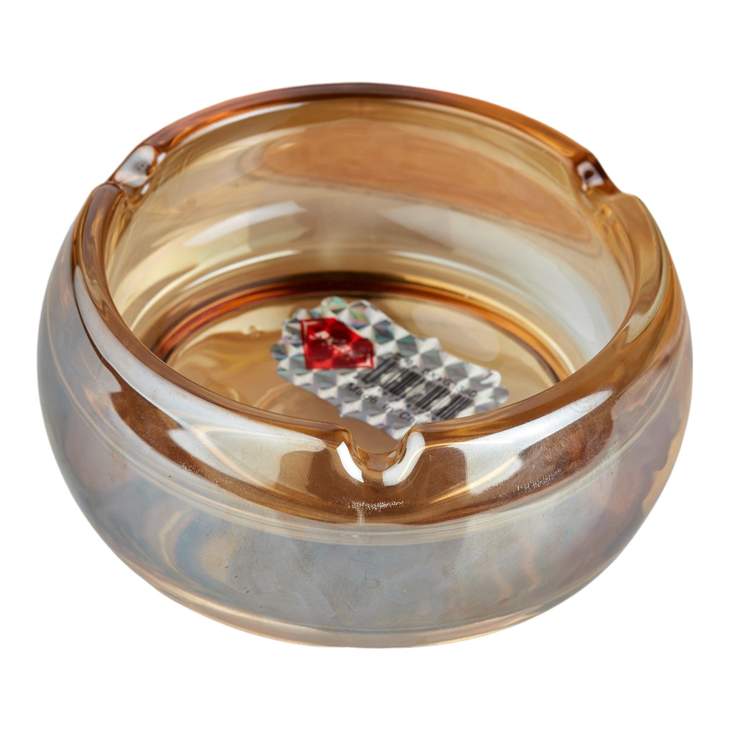 Kookee Glass Ashtrays, Brown, ART10746