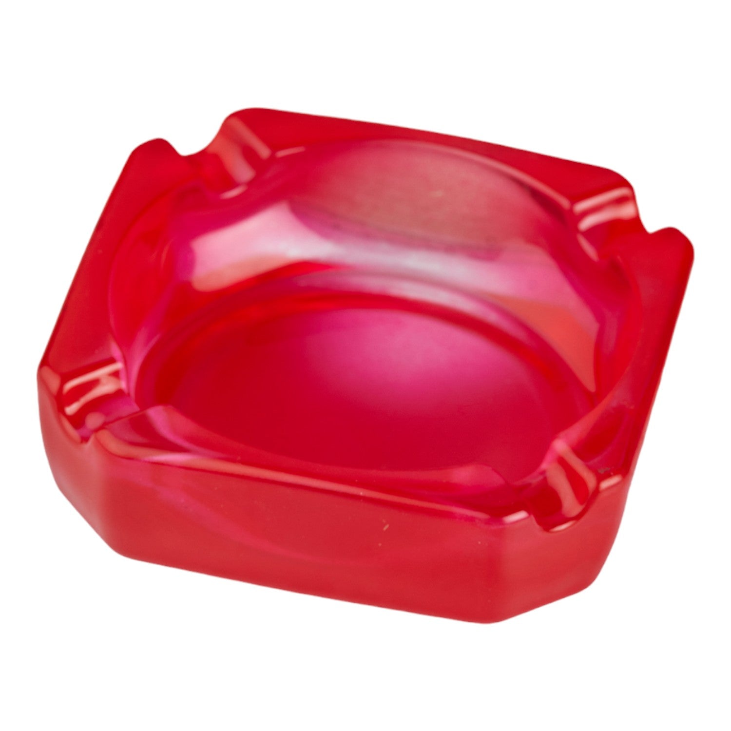 Kookee Glass Ashtrays, Red, ART10750