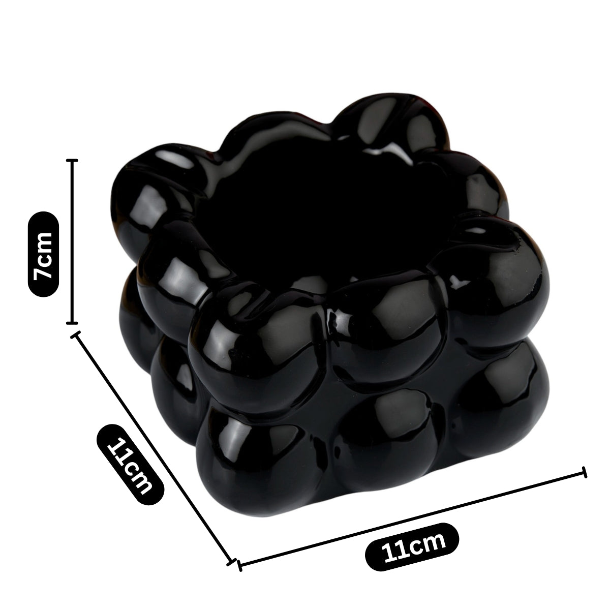 Kookee Ceramic Ashtrays, White, ART10760