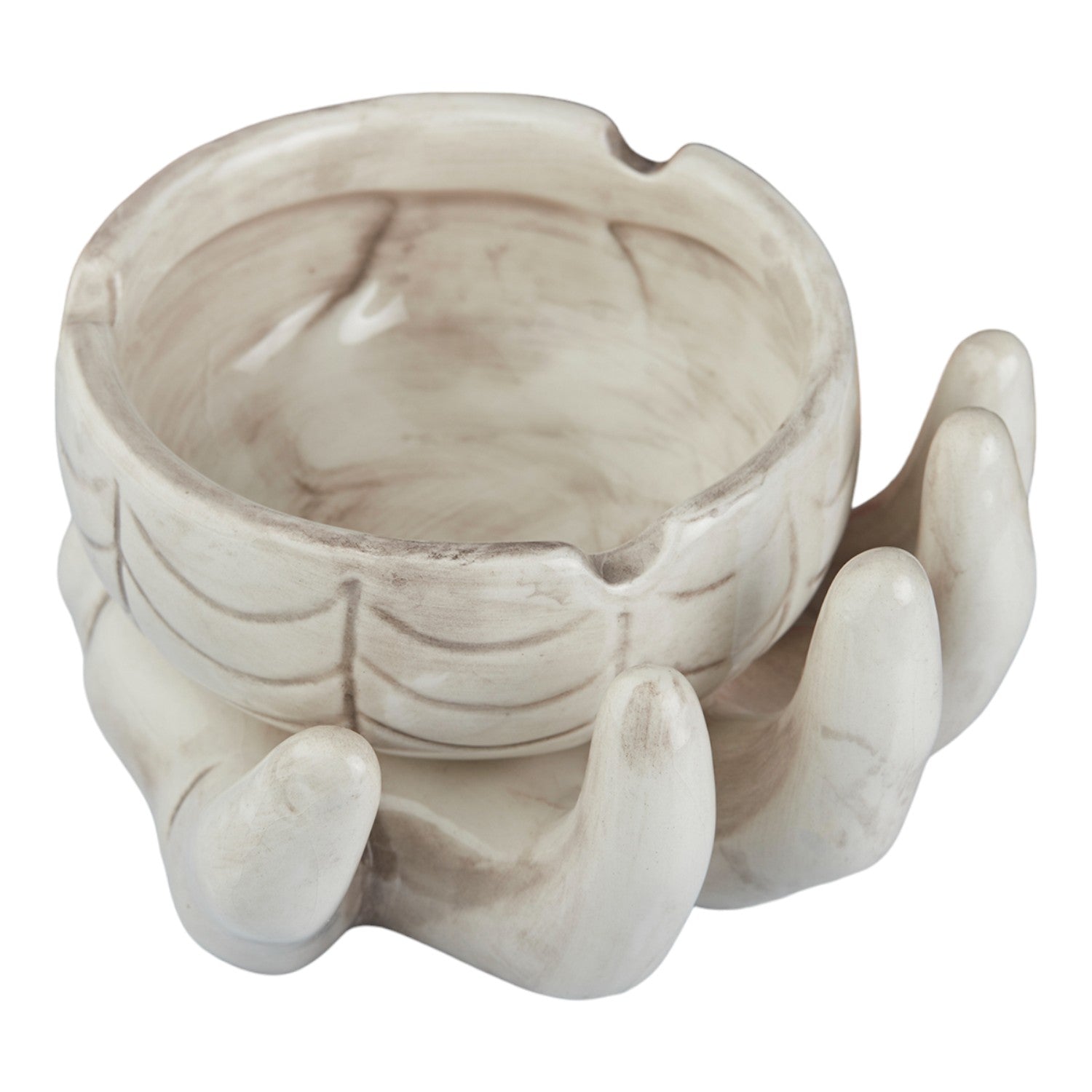 Kookee Ceramic Ashtrays, White, ART10762