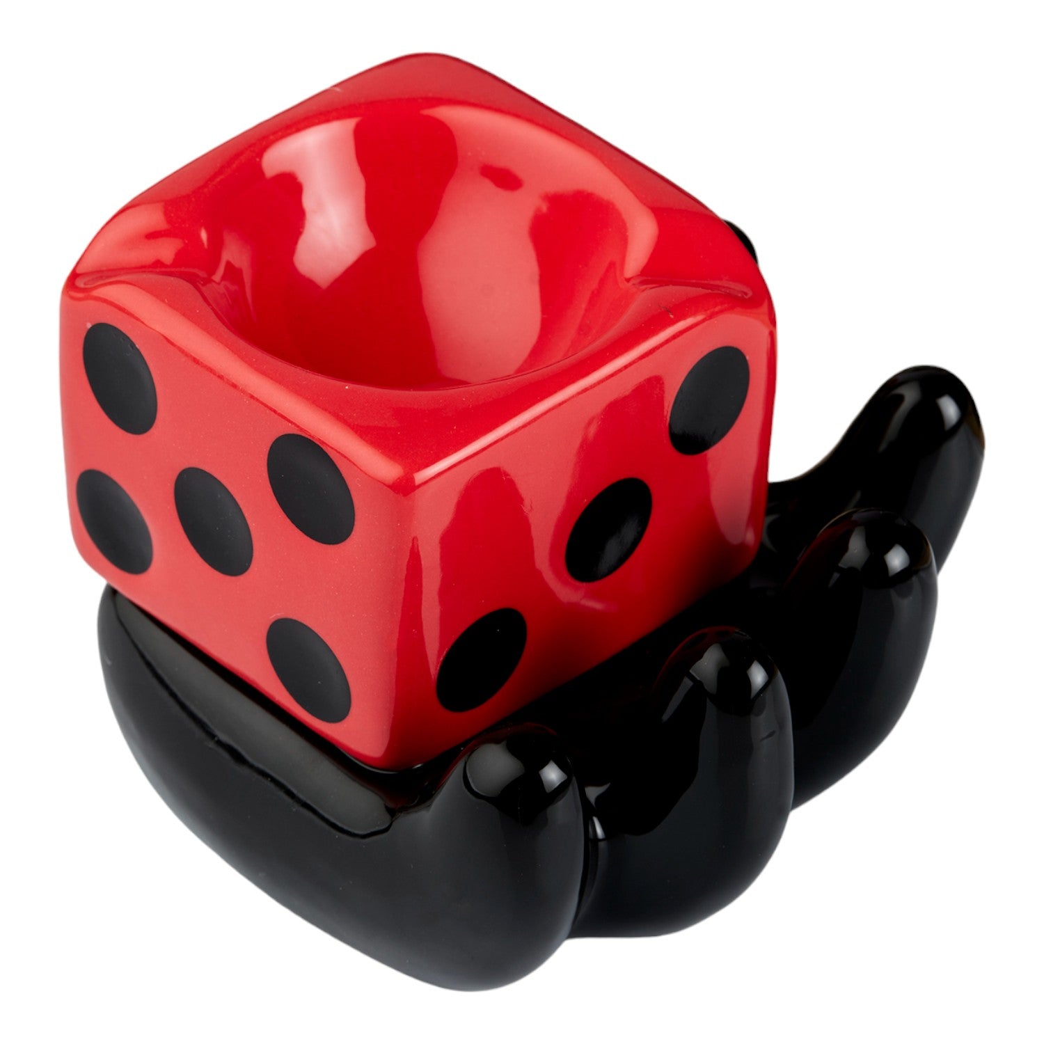 Kookee Ceramic Ashtrays, Red, ART10767