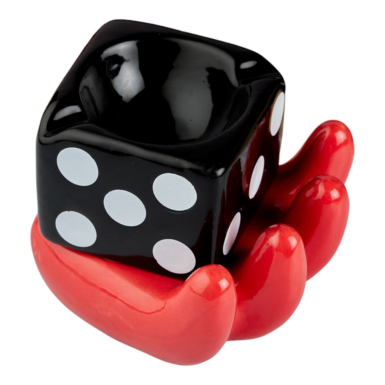 Kookee Ceramic Ashtrays, Black, ART10768