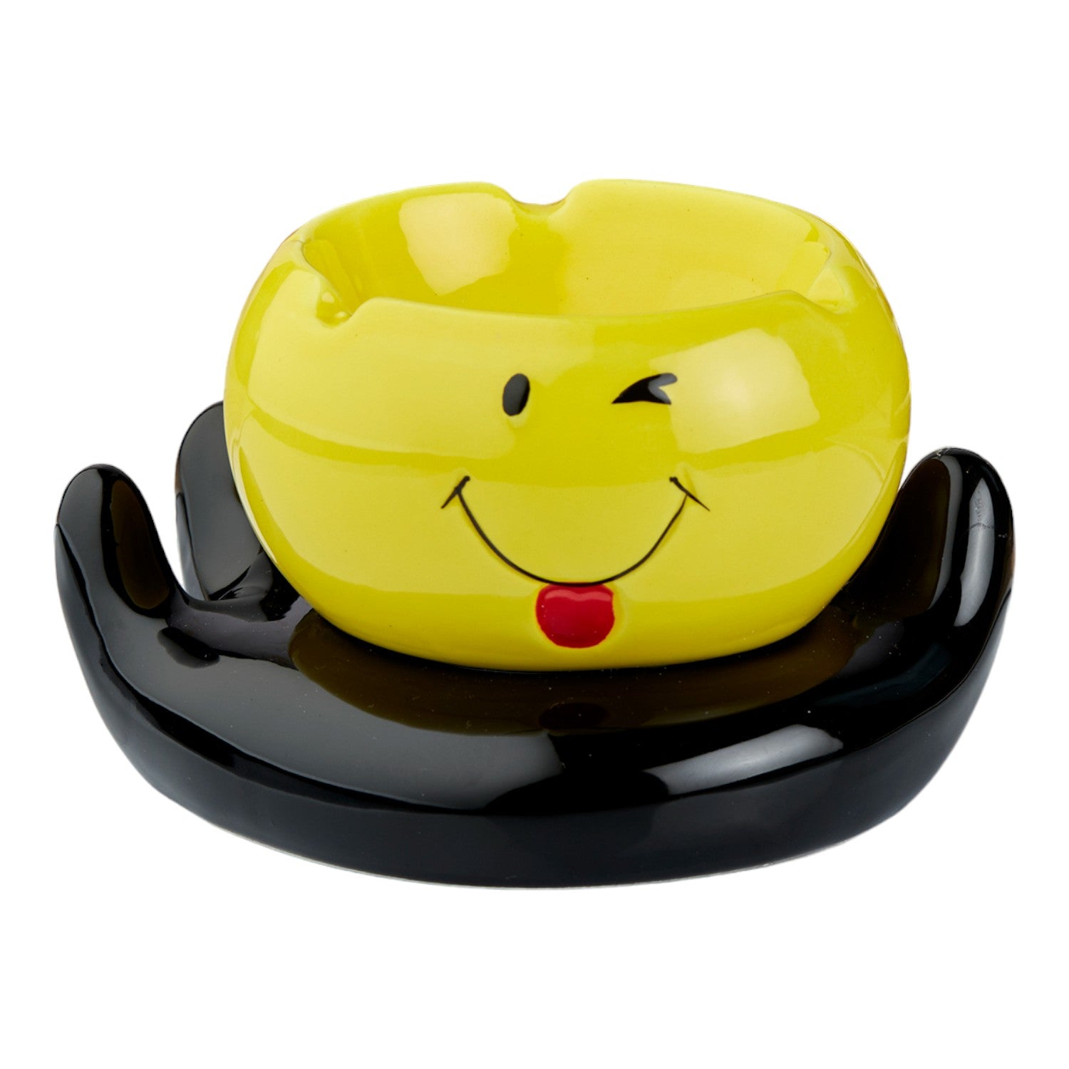 Kookee Ceramic Ashtrays, Yellow, ART10770