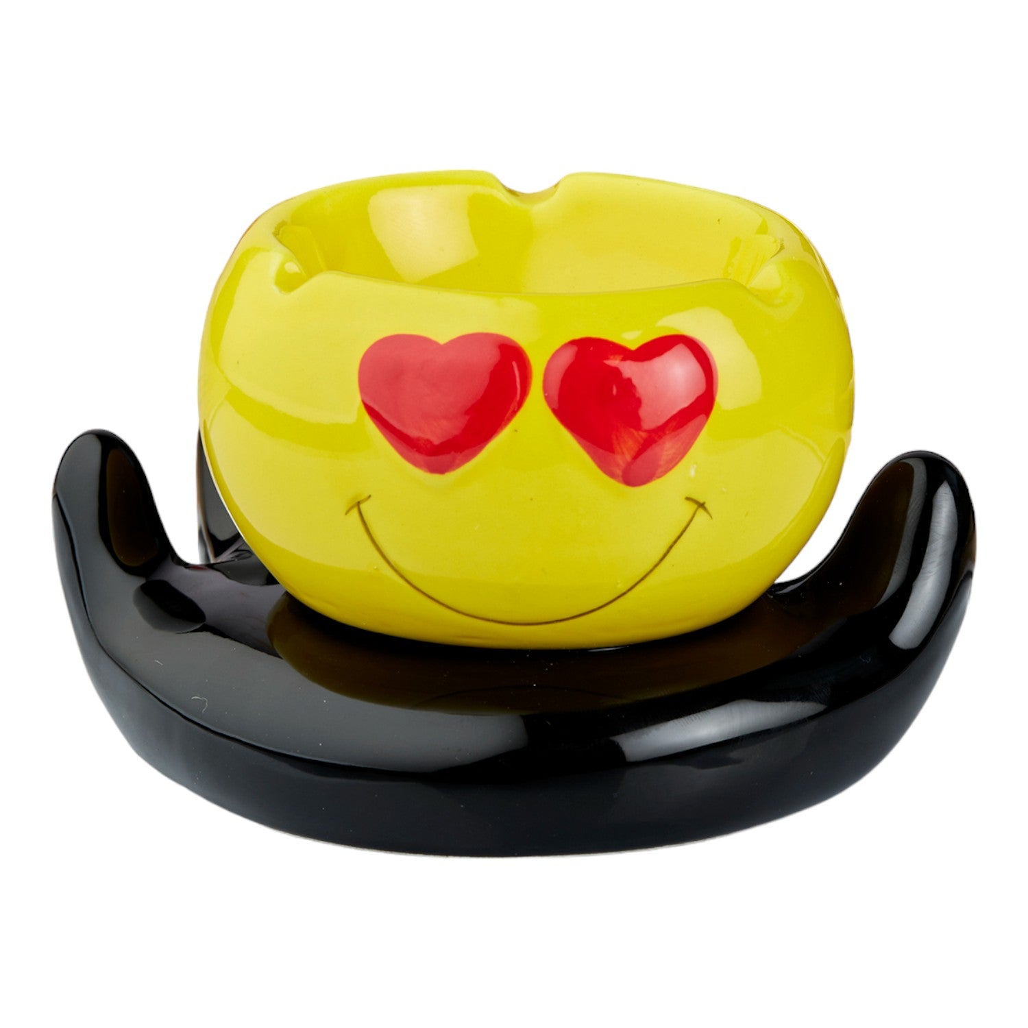 Kookee Ceramic Ashtrays, Yellow, ART10771