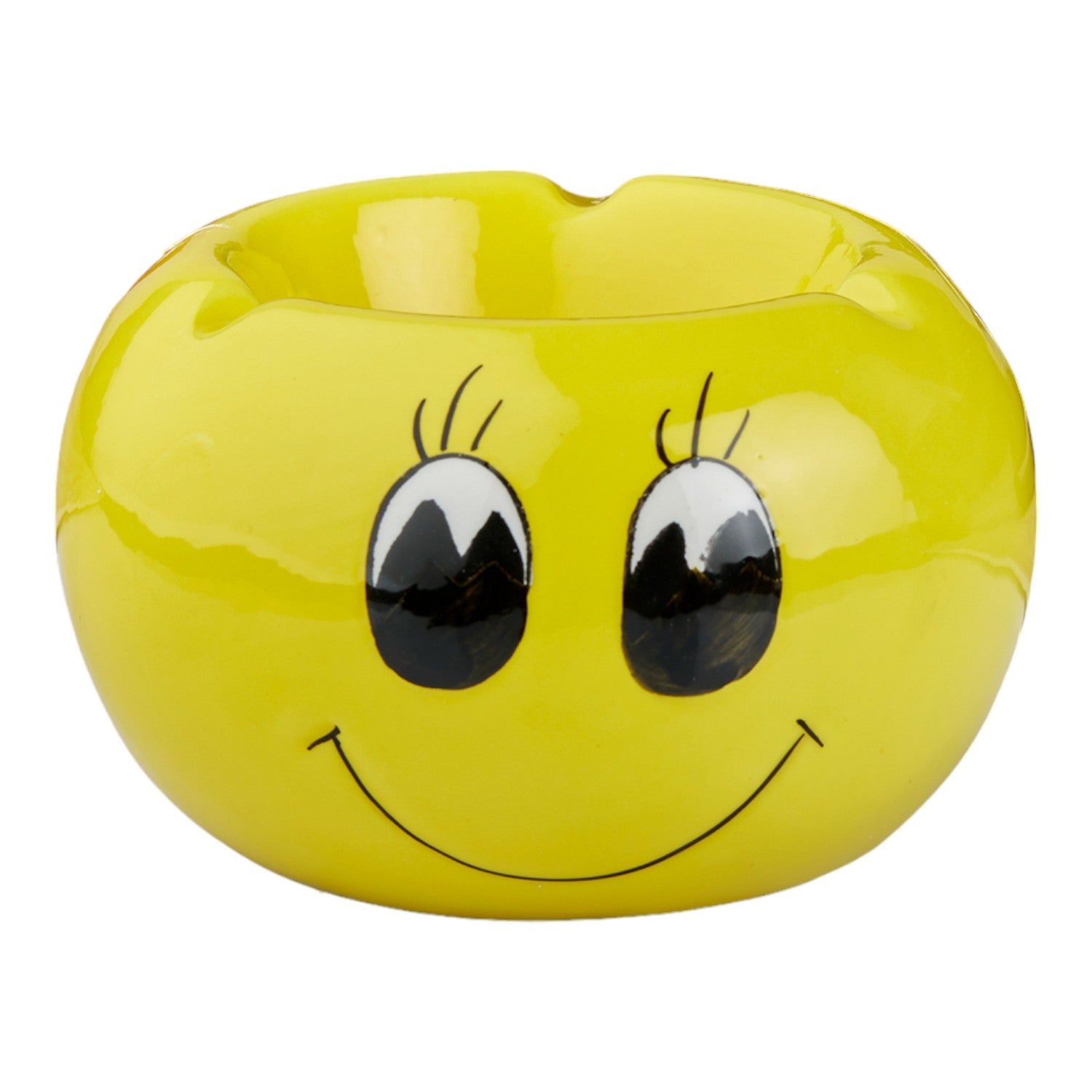 Kookee Ceramic Ashtrays, Yellow, ART10778
