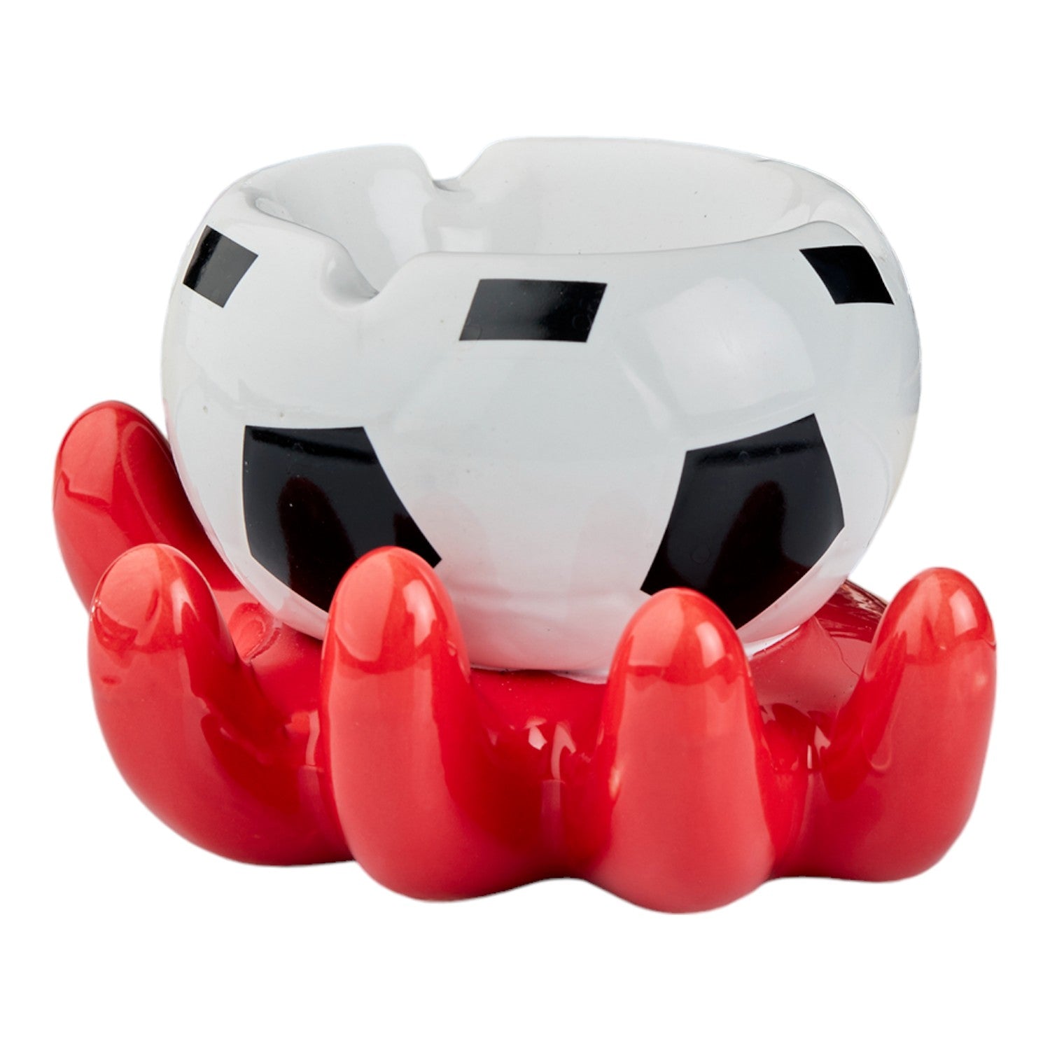 Kookee Ceramic Ashtrays, Red, ART10783