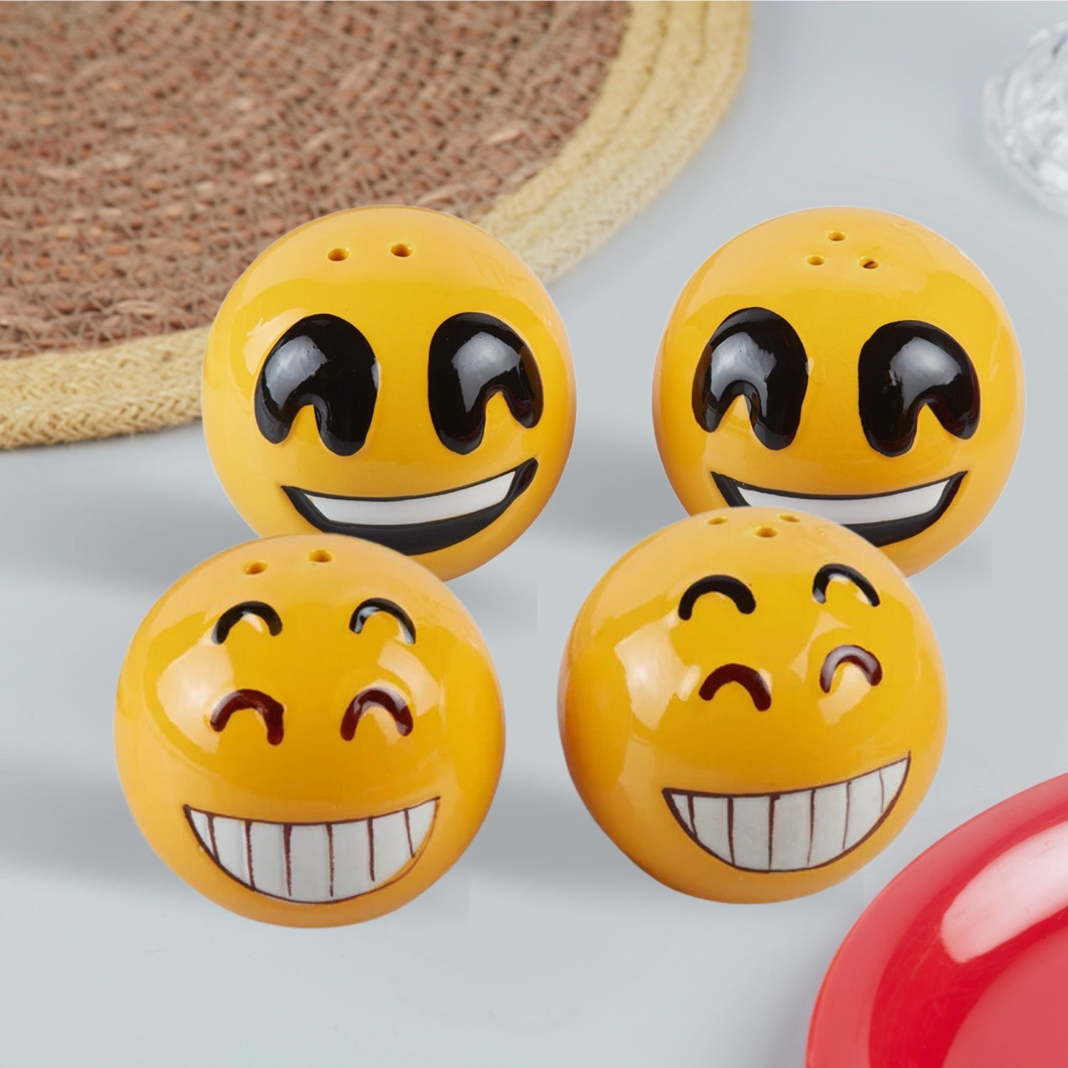 Ceramic Salt Pepper Container Set (10183)